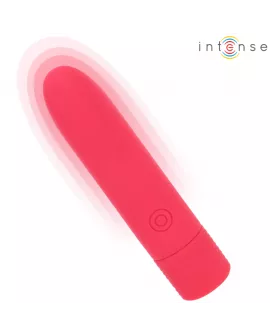 INTENSE - SYMONE USB WIEDERAUFLADBARER VIBRIERENDER BULLET 8 VIBRATIONEN ROT 10 X 2,2 CM
