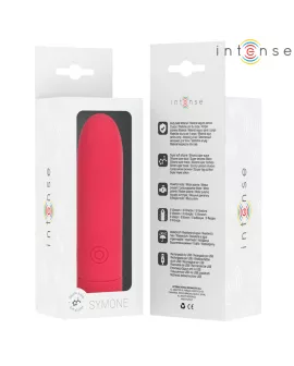 Intense Symone Bullet Vibrator - Rot USB 8 Vibrationen 10x2,2cm