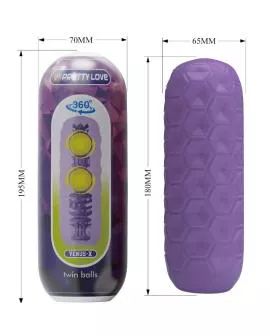 Pretty Love Twin Balls Masturbator Lila - Erotik