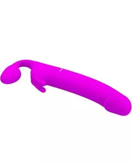 Pretty Love Zanini Strapless Strap-On - 10 Vibrationen Lila