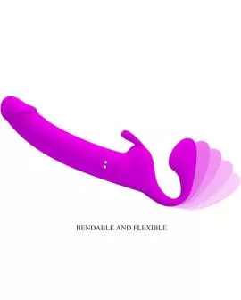 Pretty Love Zanini Strapless Strap-On - 10 Vibrationen Lila