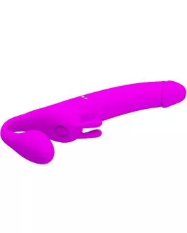 Pretty Love Zanini Strapless Strap-On - 10 Vibrationen Lila