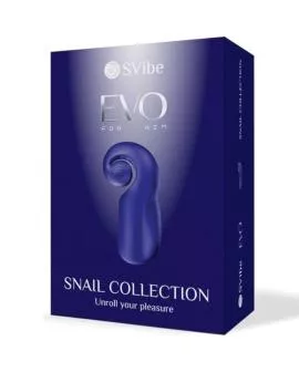 Snail Vibe Evo Masturbator für Ihn - Slide nRoll Dunkelblau