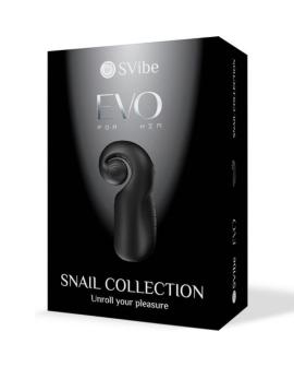 SNAIL VIBE - EVO Masturbator für Ihn Slide n Roll Schwarz