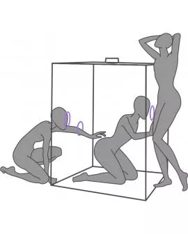 SECRET DOME - KINK CLUB CABIN SCANDALE LILA