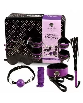 SECRETPLAY - BDSM SET 8PCS PURBLE / BLACK.