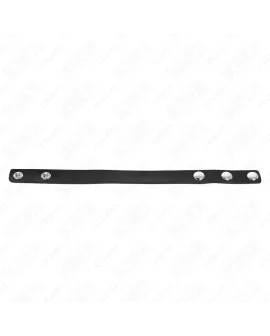 KINK - Penisring aus Leder mit Druckverschluss 21,5 x 1,5 cm