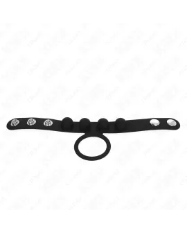 KINK Leder Peniring 3,5 cm - Druckverschluss 23 x 2 cm
