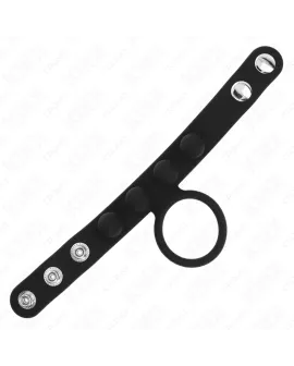 KINK Leder Peniring 3,5 cm - Druckverschluss 23 x 2 cm