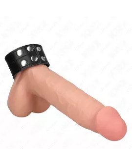 KINK - Penisring aus Leder mit Druckverschluss 18,5 x 3,3 cm