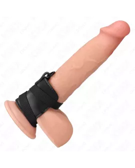 KINK - Penisring aus Leder mit verstellbaren Riemen