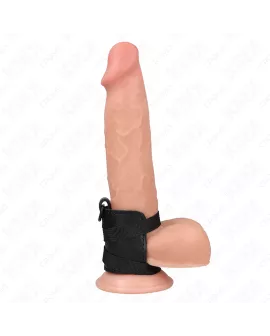 KINK - Penisring aus Leder mit verstellbaren Riemen