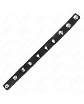 KINK Leder-Peniring mit Druckverschluss - Rot 21x1,5cm