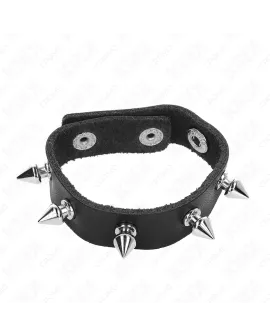KINK Leder-Peniring mit Druckverschluss - Rot 21x1,5cm