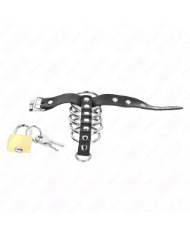KINK - Leder-Penisring mit Verschlusband 21x2 cm und 5 Ringen