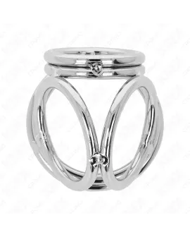 KINK - Dreifach Chrom Metall Peniring 3,8-5 cm Modell 1