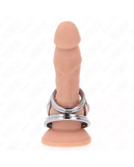 KINK - Dreifach Chrom Metall Peniring 3,8-5 cm Modell 1