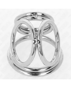 KINK - Dreifach Chrom Metall Peniring 3,8-5 cm Modell 1