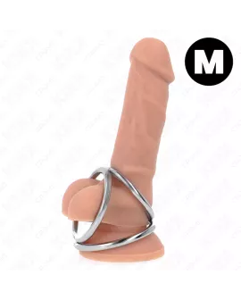 KINK Dreifach Chrom Metall Penisring - 3,8 bis 5 cm Modell 2