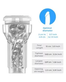 Kiiroo Feel Pocket Stroker Kristall - Transparent