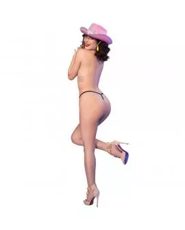 CHILIROSE - CR 4836 TANGA KISS ME SCHWARZ L/XL