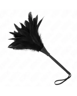 KINK Black Maids Hornform Kitzel-Hühnerfedern 36 cm