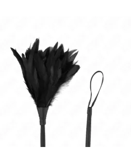 KINK Black Maids Hornform Kitzel-Hühnerfedern 36 cm