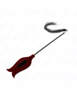 KINK Rosenform Quastenpeitsche aus Silikon - 45 cm