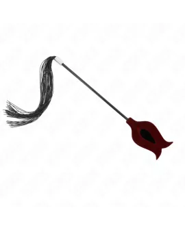 KINK Rosenform Quastenpeitsche aus Silikon - 45 cm