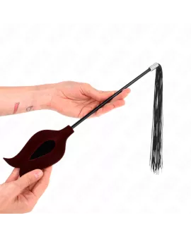 KINK Rosenform Quastenpeitsche aus Silikon - 45 cm