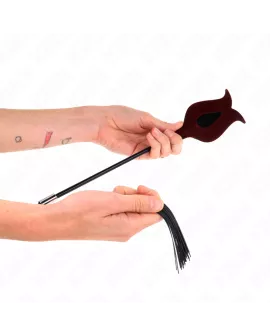 KINK Rosenform Quastenpeitsche aus Silikon - 45 cm