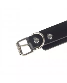 SUBBLIME - 953690 HANDSCHELLEN MIT BONDAGE-GÜRTEL SCHWARZ EINE GRÖSSE