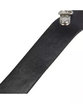 Subblime Bondage Lederriemen Brustklemme - Schwarz, One Size