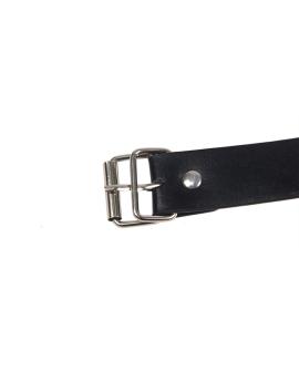 Subblime Bondage Lederriemen Brustklemme - Schwarz, One Size