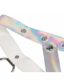 SUBBLIME - 953737 BRUSTGURT MIT RINGEN UND KETTEN SILBER EINE GRÖSSE