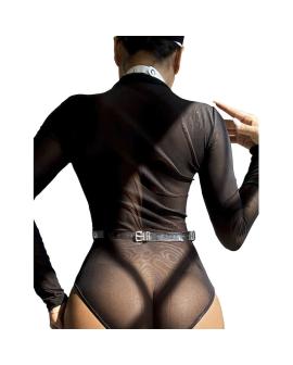 Subblime - Brustgurt mit Ringen und Ketten Silber 953737