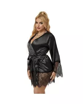 Subblime - Eleganter Spitzenpyjamas + Tanga Schwarz L/XL