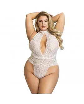 SUBBLIME - 953850 SPITZEN-BODYSUIT WEISS S/M