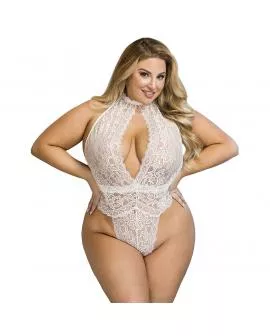 SUBBLIME - 953850 SPITZEN-BODYSUIT WEISS S/M