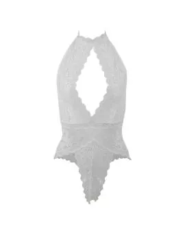 SUBBLIME Spitzen-Bodysuit Weiß L/XL - Erotik