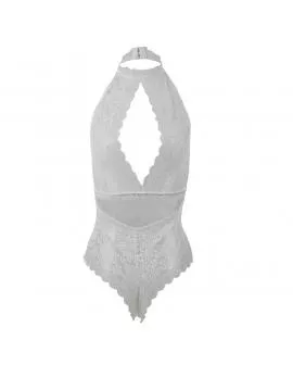 SUBBLIME - 953867 SPITZEN-BODYSUIT WEISS L/XL