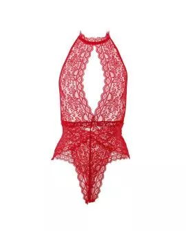 SUBBLIME Bodysuit mit offenen Cups Rot S/M - 953874
