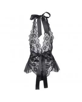 SUBBLIME - 930882 SEXY BODY MIT RÜSCHEN SCHWARZ L/XL