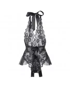 SUBBLIME - 930882 SEXY BODY MIT RÜSCHEN SCHWARZ L/XL