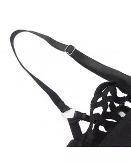 SUBBLIME - 954055 SEXY SPITZEN-BODY SCHWARZ S/M