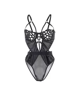 Subblime - Sexy Spitzen-Body Schwarz S/M 954055