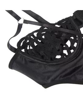 Subblime - Sexy Spitzen-Body Schwarz S/M 954055