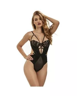 Subblime - Sexy Spitzen-Body Schwarz S/M 954055