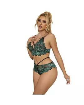 Subblime Spitzen-BH-Set Grün S/M - 954086