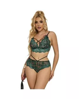 Subblime Spitzen-BH-Set Grün S/M - 954086